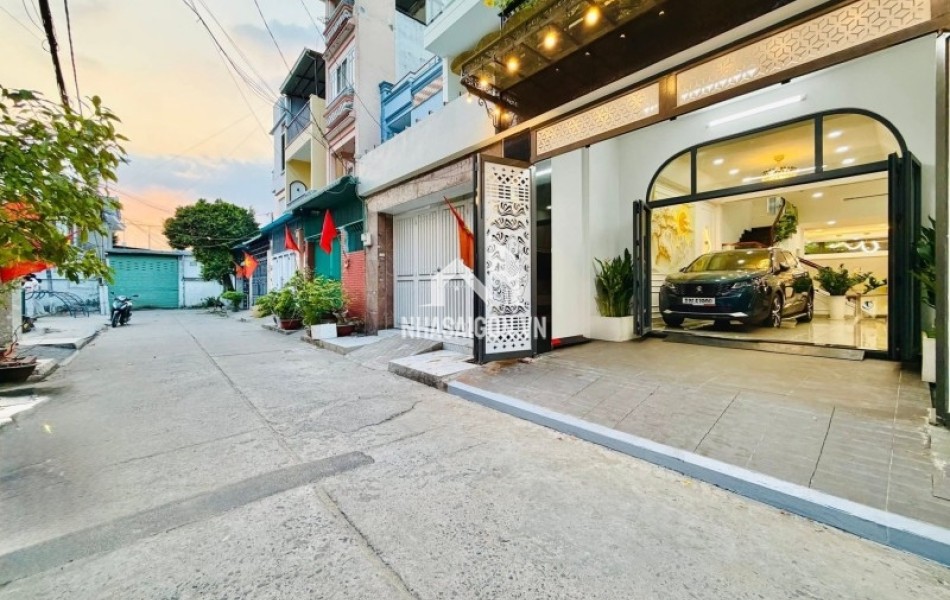HẺM XE TẢI - GẦN SIÊU THỊ EMART - GẦN TRƯỜNG CHINH - GẦN NHÀ CÓ CÔNG VIÊN THOÁNG MÁT - KHU PHÂN LÔ - 77M2 - 4 TẦNG.